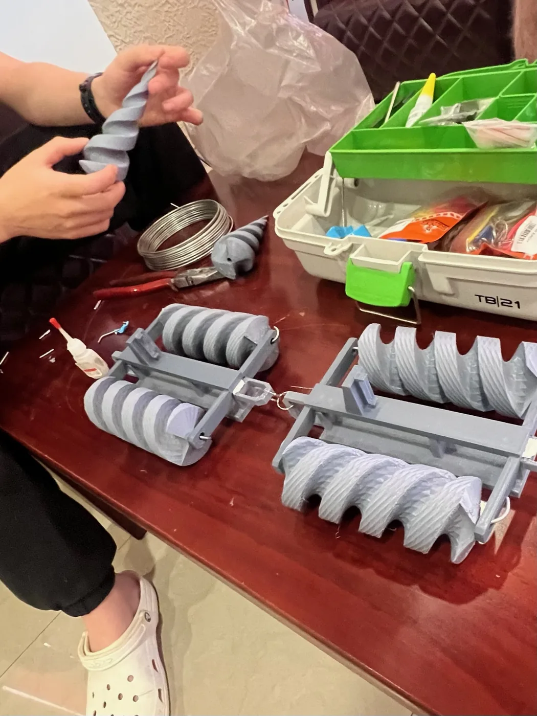 3D printed production auger parts