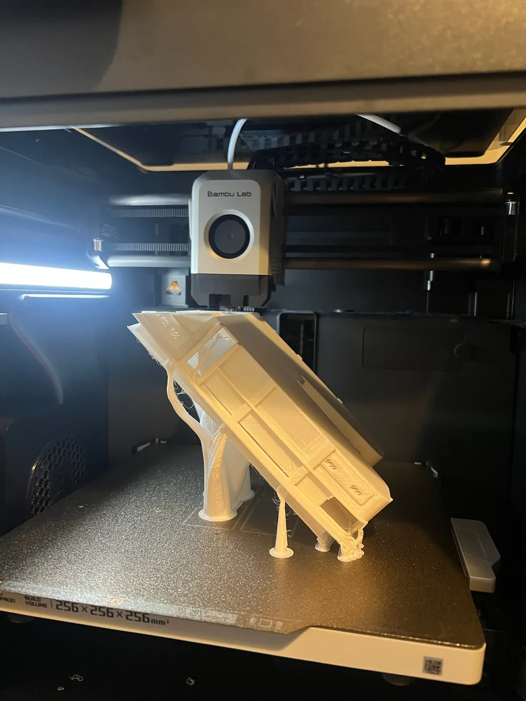 FDM 3D printer building a model in Layerzim's Harare workshop