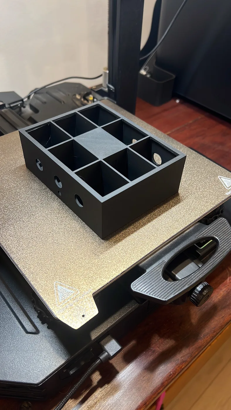 3D printed network cable management box